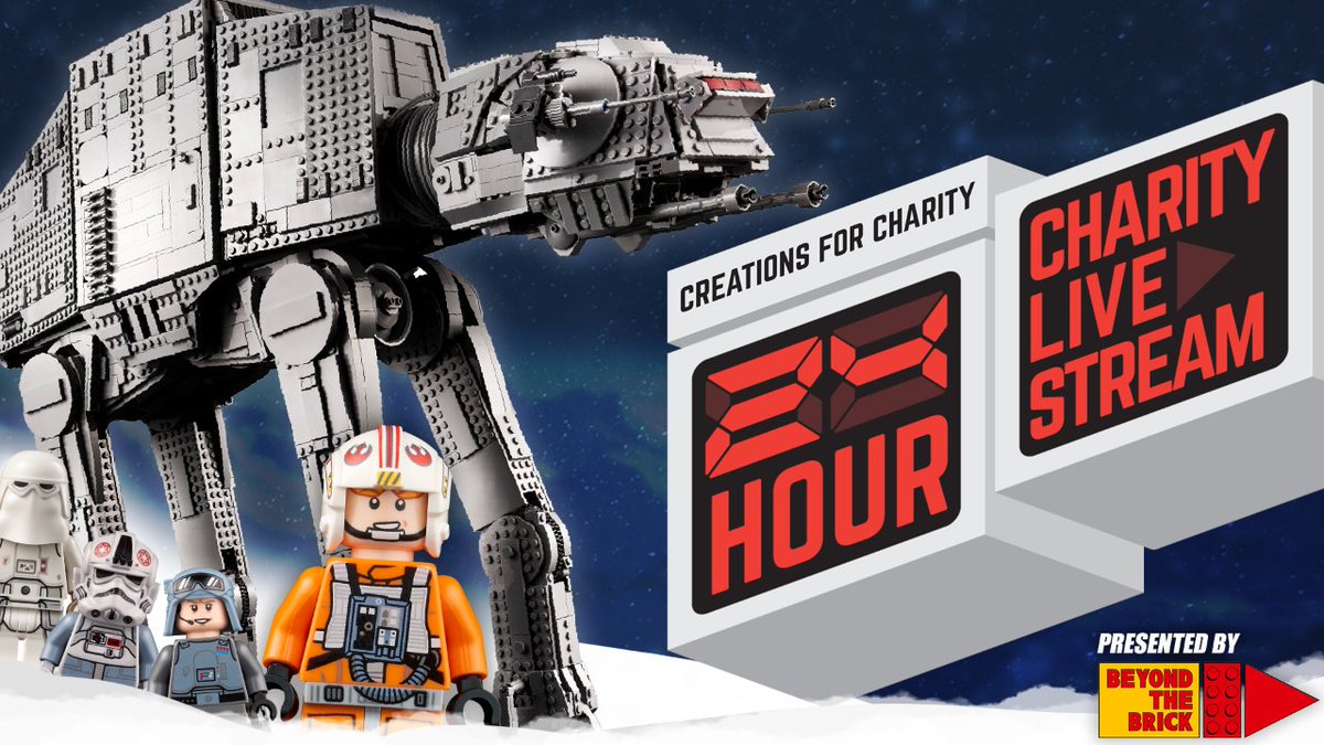 We're already looking forward to this year's 24-hour live stream presented by Beyond the Brick! You can now can enter the raffle to win the newly announced UCS AT-AT! bit.ly/3kl5zcp