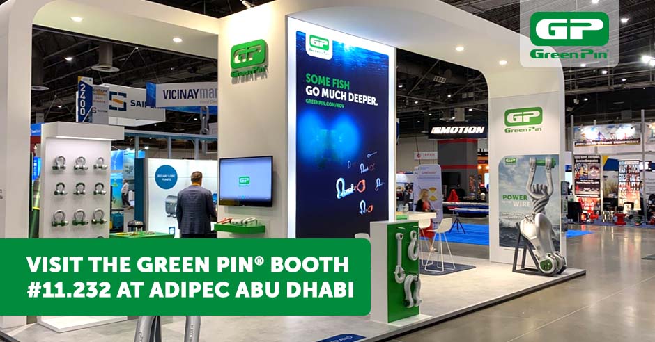 VanBeestBV's tweet photo. Do you want to know more about the new Green Pin® ROV shackles and hooks. Or are you interested in the Green Pin Power Sling® - the shackle that saves you up to 20% on wire rope cost? Come and visit the Green Pin® booth #11.232 at ADIPEC 2021 and see these products there. https://t.co/U00sGAQgX3
