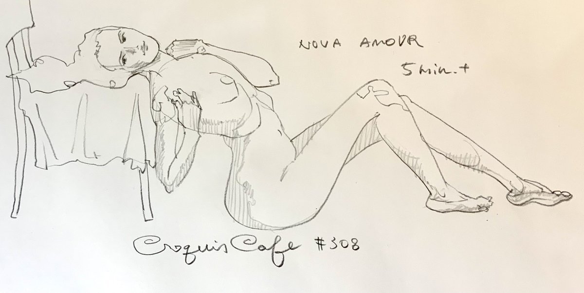 #croquiscafe
308 Nova Amour
nova Amourは屈指の美人モデルなので顔にこだわろうと思ったが、全く似なかった。 