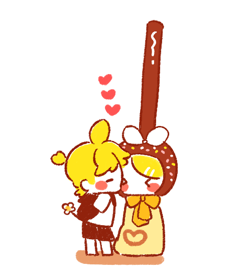 鏡音レン ,鏡音リン 「ポッキー 」|🍌ᴍᴇʀᴜʀɪɴ🍊のイラスト