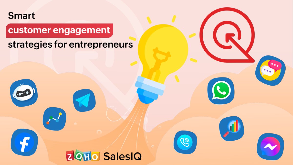 ZohoSalesIQ's tweet photo. Happy Global Entrepreneurship Week to all the innovators making a difference!

Keeping a new business afloat can seem daunting. To help you along, we’ve compiled a list of tried and tested #customerengagement strategies you can incorporate: https://t.co/UGI70oGAGr

#GEW2021 https://t.co/rDRTXRgoUi