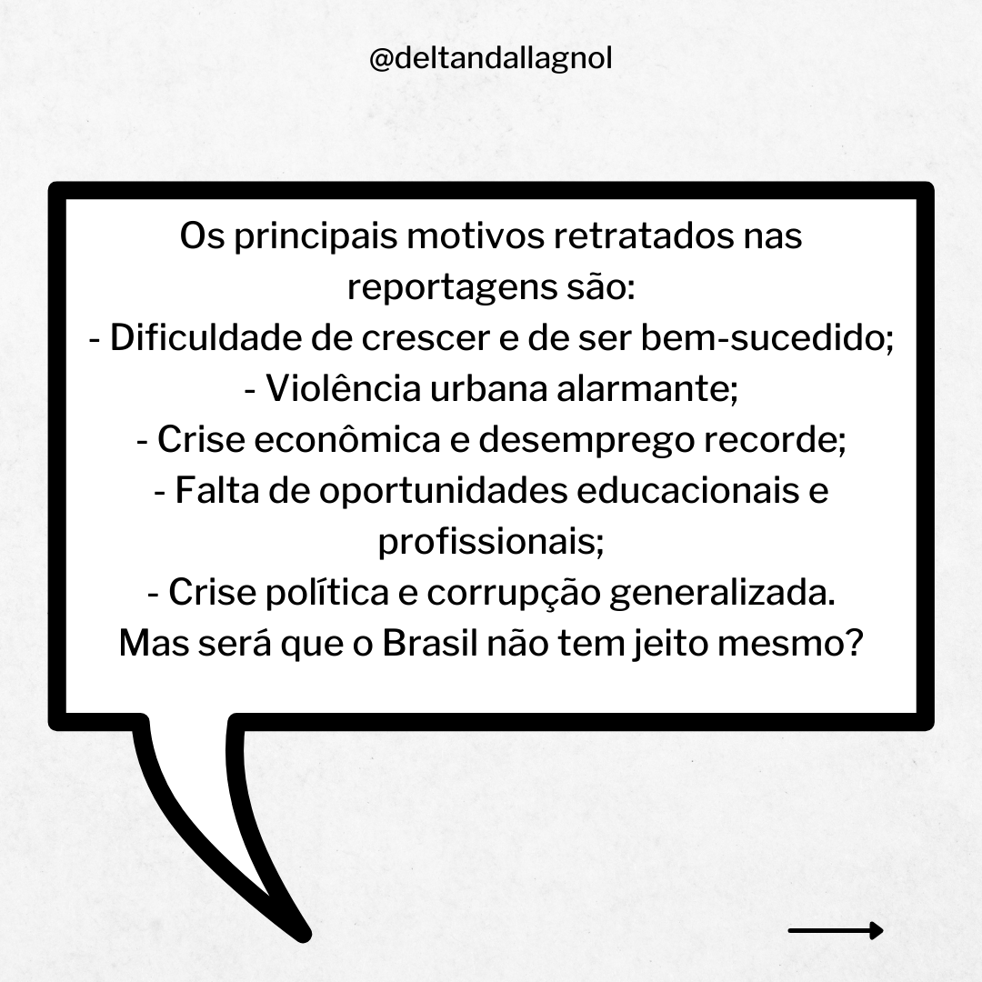 deltanmd's tweet photo. Não é de hoje que recebo muitas mensagens nas redes sociais de brasileiros desacreditados com o nosso país, que acham que o Brasil não vai mais dar certo e que a melhor opção é buscar uma vida melhor no exterior. https://t.co/bfVXkQJ8da