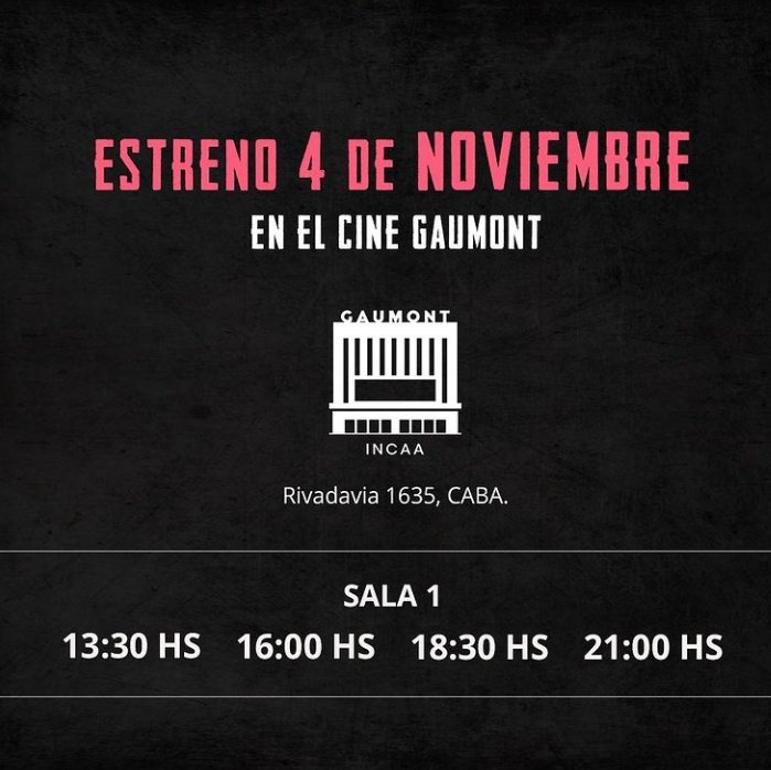 📢 || Hoy es el último día para disfrutar #SOLA en Cine Gaumont en estos horarios! A partir de mañana sólo quedará una función al medio día.