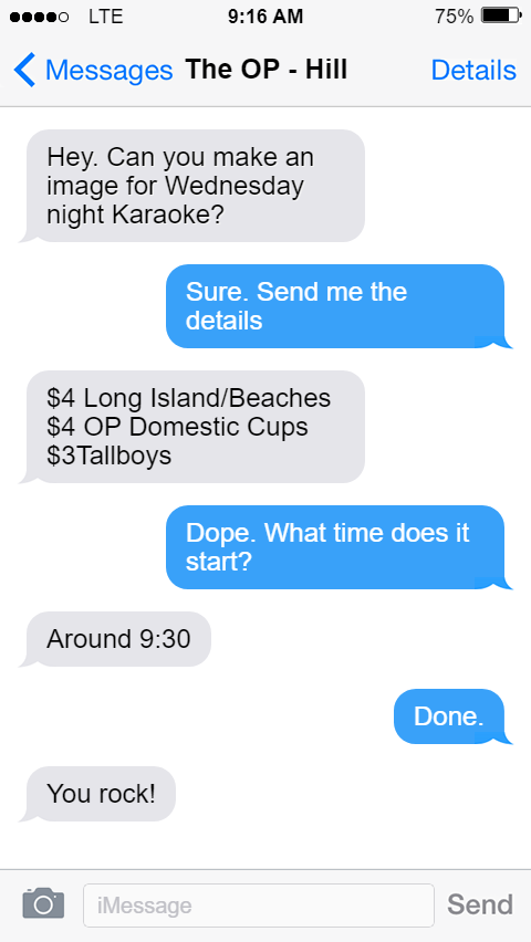 BumpySilenced's tweet photo. Tonight is Wednesday night karaoke with @uecf at @OP_Hill starting around 9:30 p.m.! https://t.co/FAQGDZ50F5