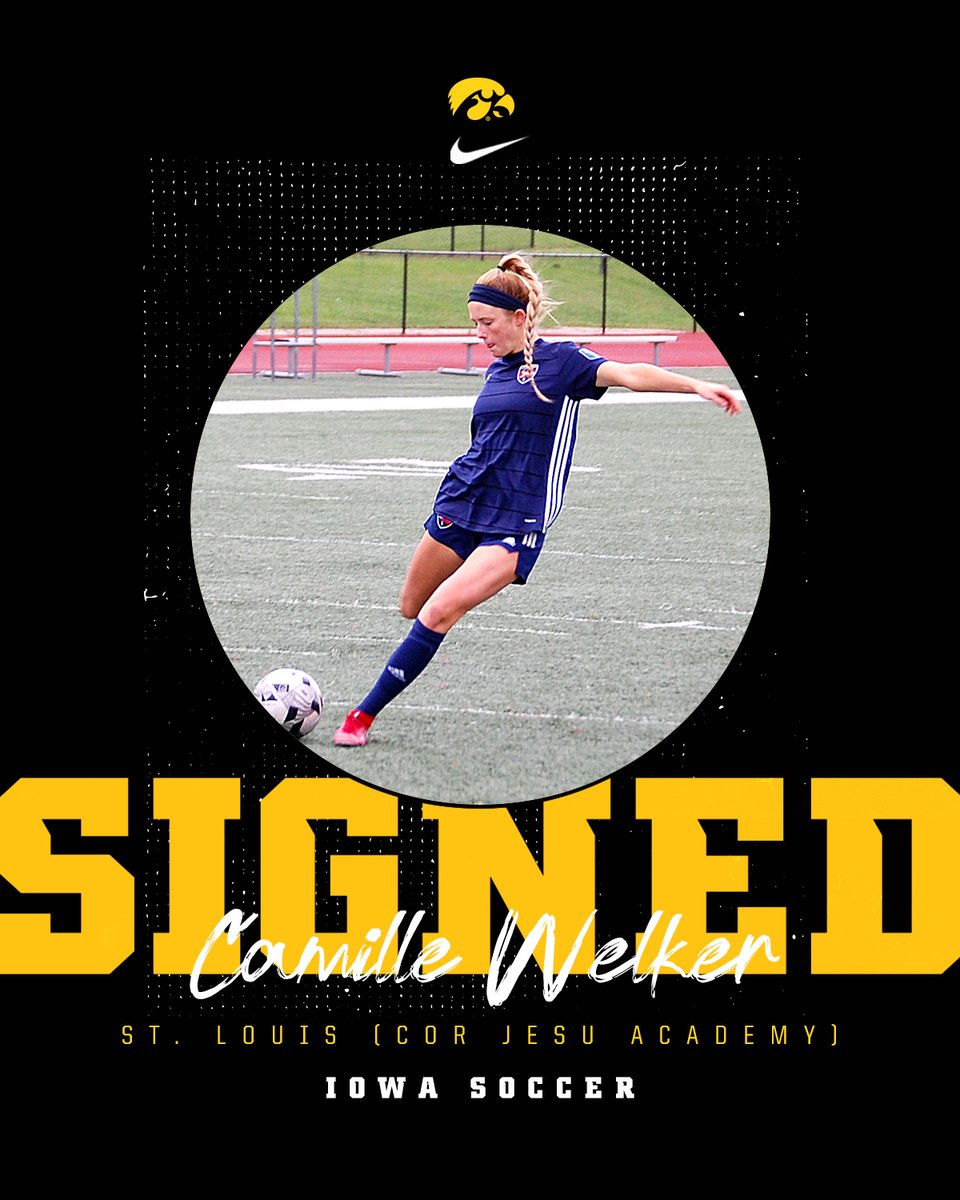 🔊 "The Iowa soccer program exhibits such a positive energy that I cannot wait to be a part of. Academically, I knew I wanted to go into a health-science profession and Iowa again met those needs.”

Welcome to the #Hawkeyes <a href="/CamilleWelker/">Camille Welker</a> 🖤💛