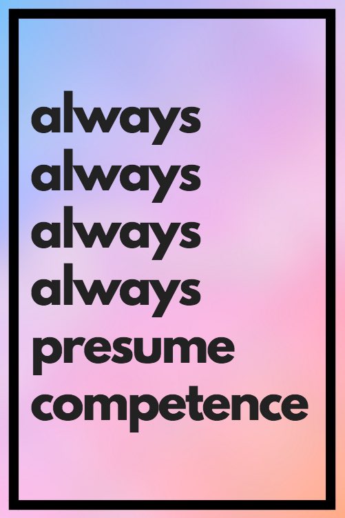 DanCurrie16's tweet photo. Special thanks to Ana Houseal for reminding us at the #helixconference that as educators our job is to presume competence and work together to support each student to reach their dreams! @pattanupdates https://t.co/HsX4xmXhg2