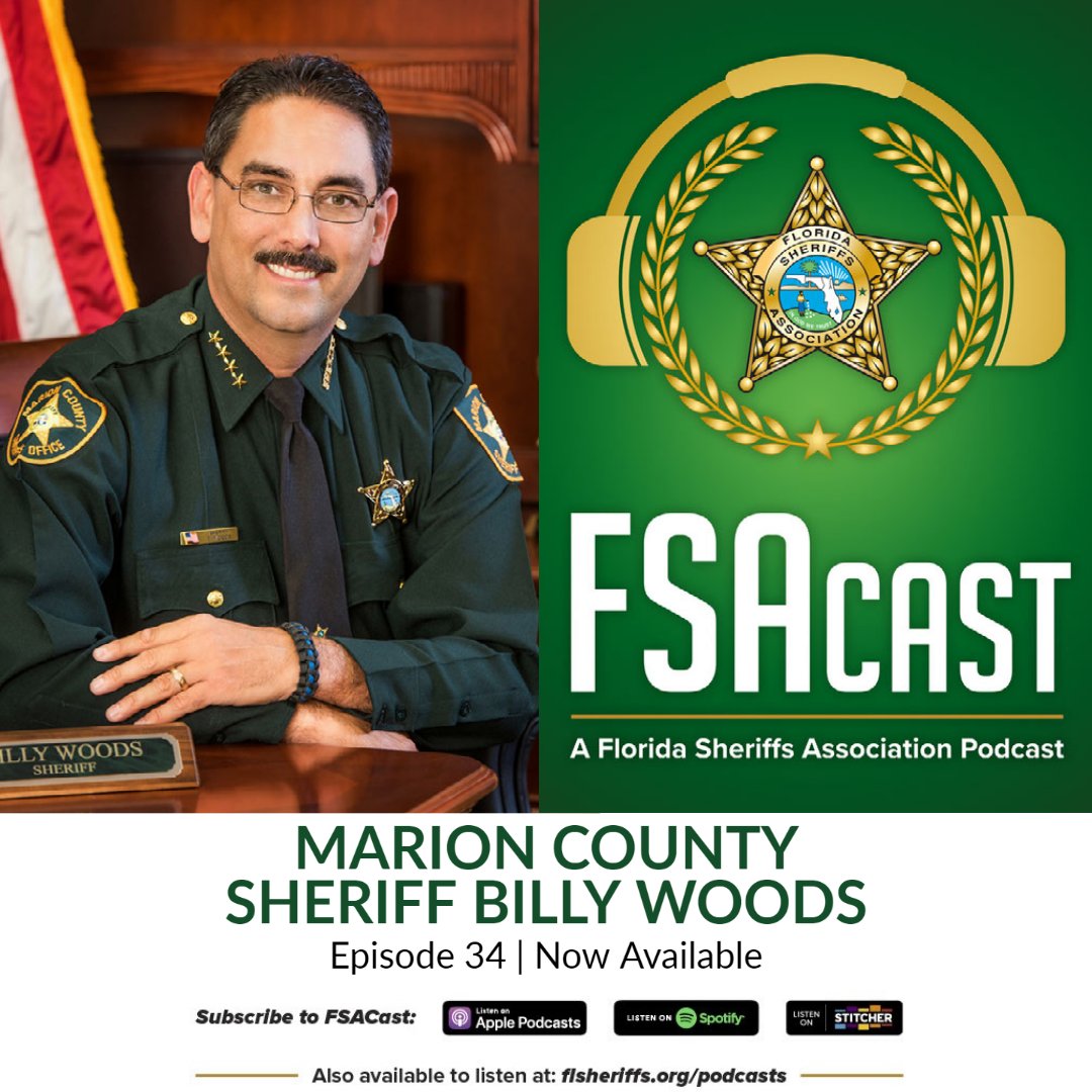 FLSheriffs's tweet photo. During Ep. 34, @MCSOFlorida Sheriff Billy Woods discusses FSA’s strategic plan, his county’s exceptional legislative delegation, Florida's fight against drugs, and more.
https://t.co/OQ1hrcwbpR
Subscribe, Rate, and Review.
#FLSheriffs #podcast #LawEnforcement #PublicSafety https://t.co/H7MCCQQfvm