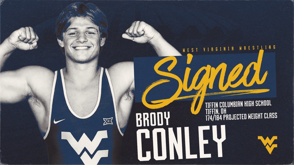 Welcome to Almost Heaven, <a href="/BrodyConley1/">Brody Conley</a>. 

✅ Ohio state champion 
✅ top 100 recruit in the class of 2022
✅ #11 at 170 according to <a href="/FloWrestling/">FloWrestling</a> 
✅ two-time NHSCA High School Nationals All-American