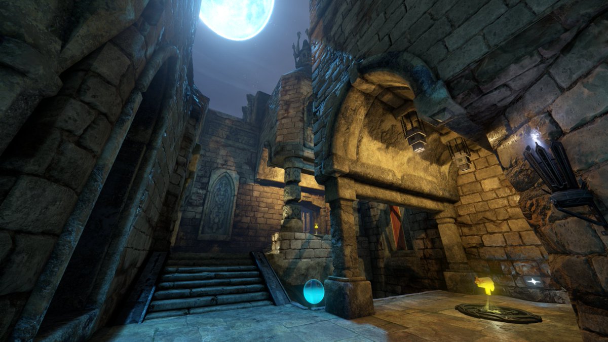 Quake's tweet photo. An all-new map, Insomnia, is now available on the #Quake Champions PTS! Try it out and let us know what you think, but don't let it keep you up TOO late... https://t.co/lmqwnN5e4e