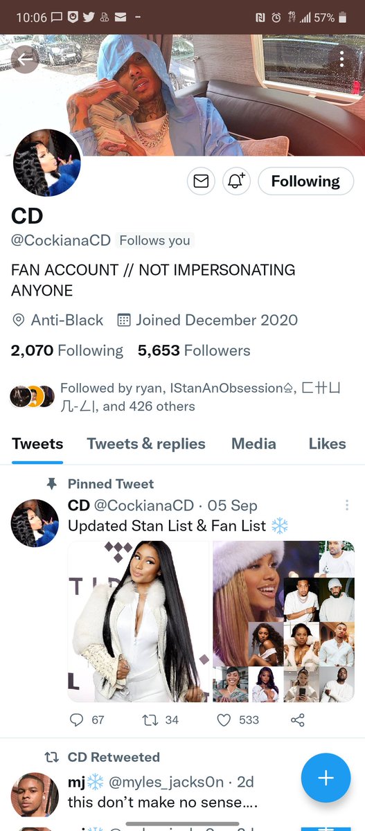 MrOgKenBarb89's tweet photo. Just woke up to find out one of my mutuals died. This is so heart breaking. He was one of the realest barbz on this app. Always defended nicki to the fullest he supported her 1000 percent and his drags was unmatched cool dude man oh man #RIPCD 💔🦄💔🦄💔🦄💔🦄 https://t.co/YqU0Y0wGcf