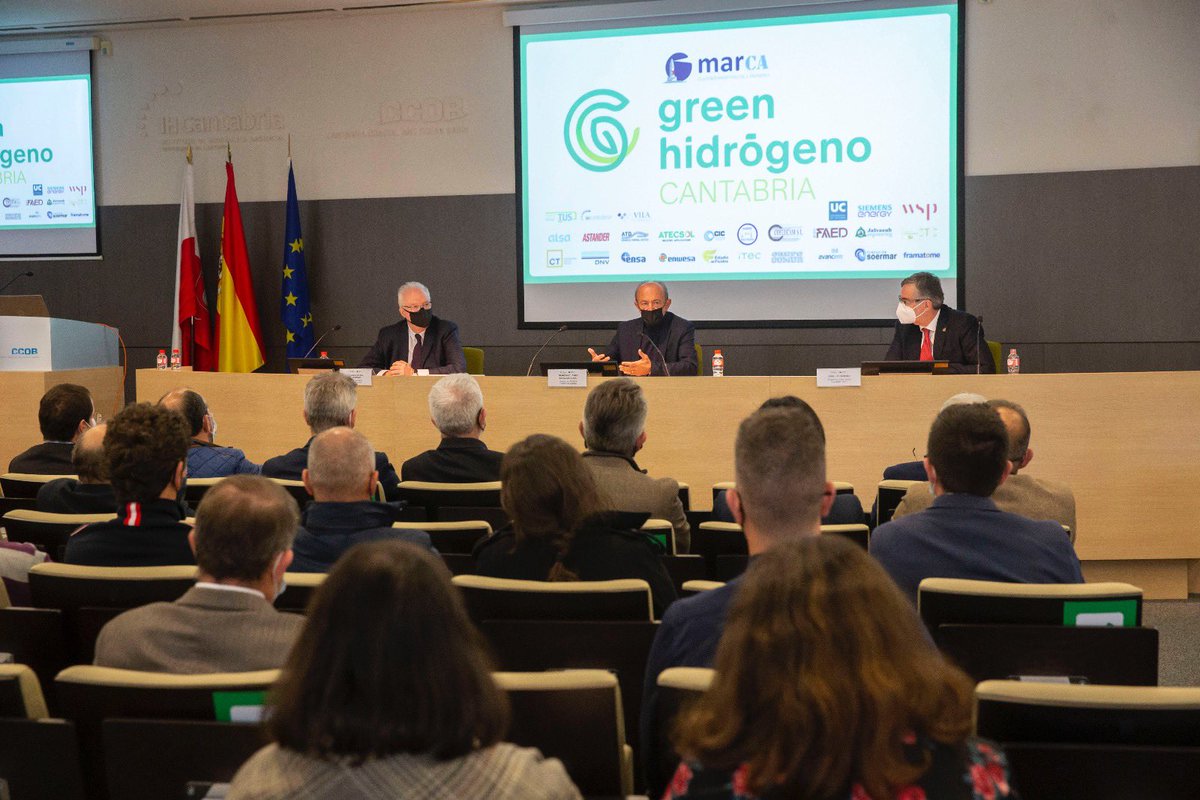 j_lopezmarcano's tweet photo. El objetivo del #GreenHidrógenoCantabria es construir una planta de generación de hidrógeno verde, que cuente con una cadena de almacenaje, distribución y aplicación de esta fuente de energía en los diversos ámbitos industriales.

💪Ya contamos con 26 empresas e instituciones. https://t.co/wE7Yalpzf3