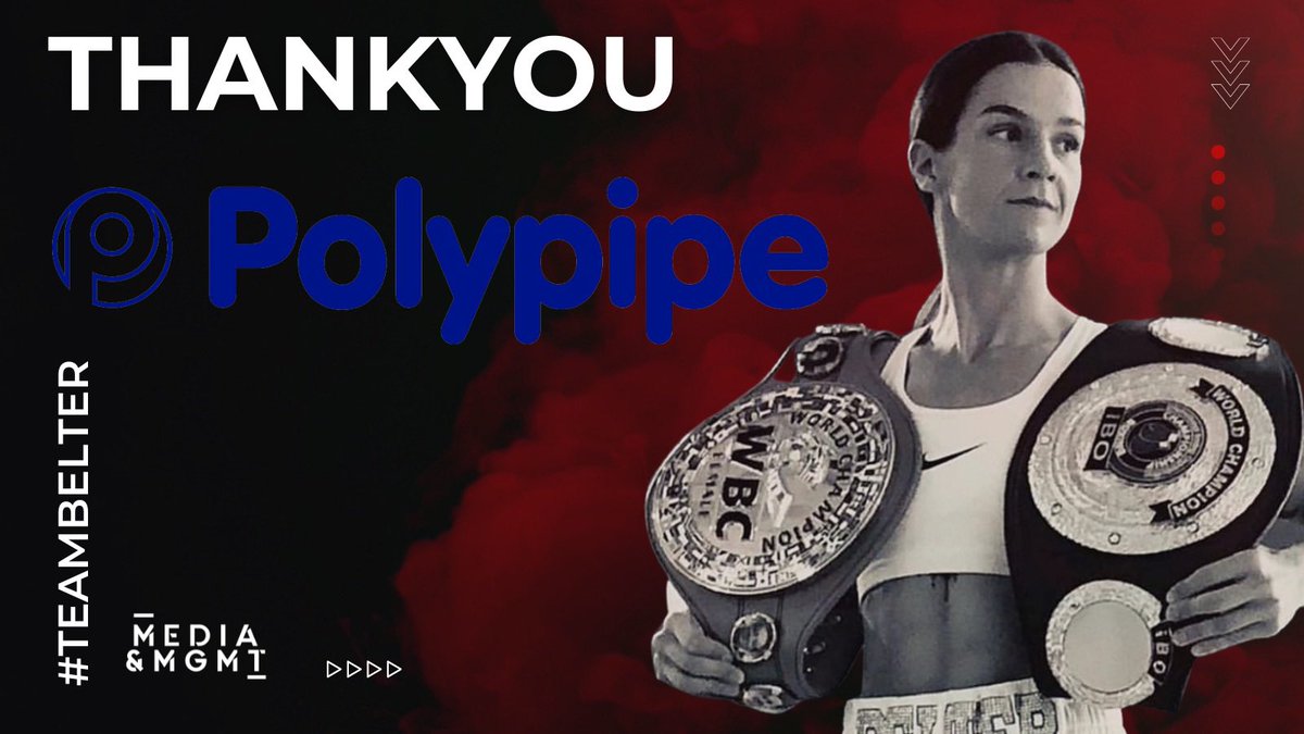 TerriHarper96's tweet photo. A huge thankyou to @PolypipeTrade for their continued support. Great to have them on board As part of the team ๐ฅ๐๐ฝ
#teambelter #terriharper #belterbaumgardner #belter #matchroomboxing #polypipe #polypipetrade #mediamgmt #boxing #sheffield #doncaster https://t.co/rNuNjIMaMW