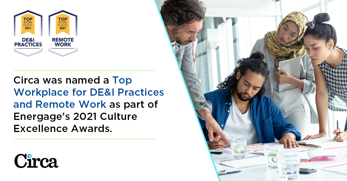MNJobs_Circa's tweet photo. Circa was named a Top Workplace for #DEI Practices and #RemoteWork. @circa_works takes a people-first approach and is committed to nurturing #diversity and providing flexible work options. 

Interested in joining our team? Apply at https://t.co/qpoYCkpMpy #Hiring #JobOpening https://t.co/AtJwOKSUDY
