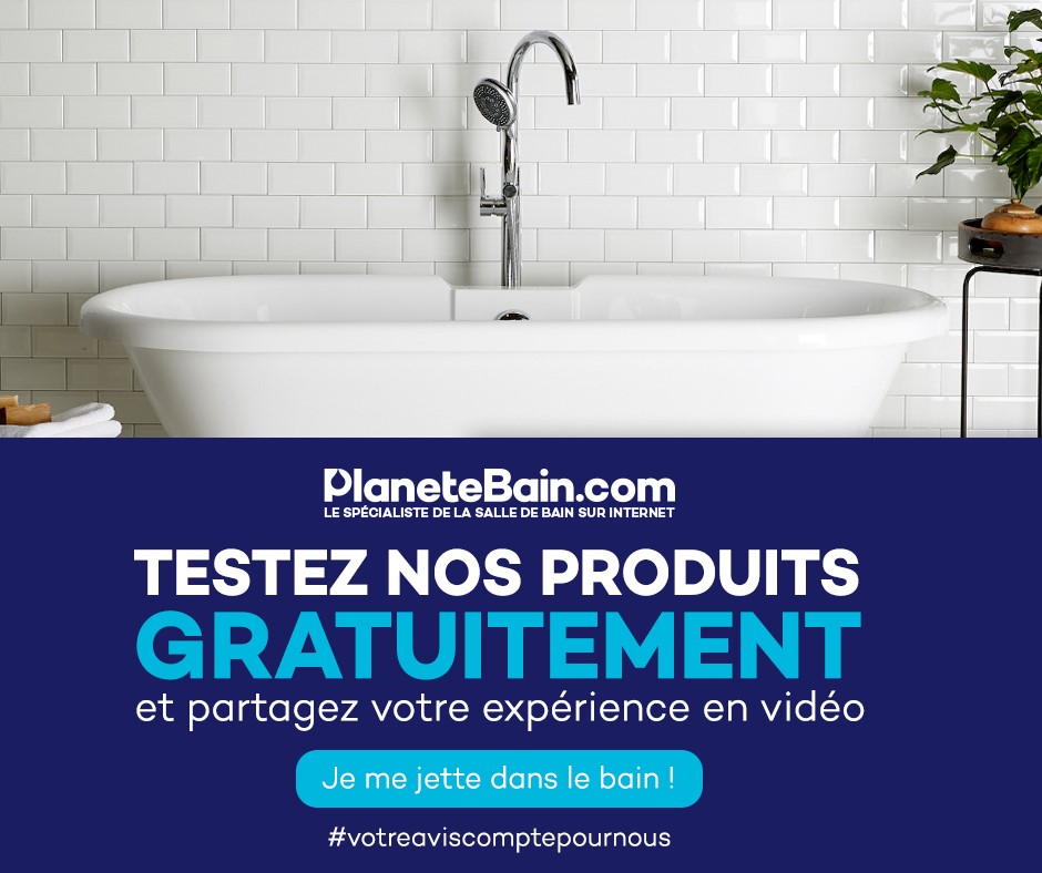 Tester nos produits Gratuitement !

Votre avis compte pour nous, nous avons décidé de lancer une campagne d'ambassadeurs Planetebain !

Nous vous envoyons un de nos produits, vous nous partagez votre expérience en vidéo !

Pour participer, c'est ici : planetebain.teester.com/?utm_source=On…