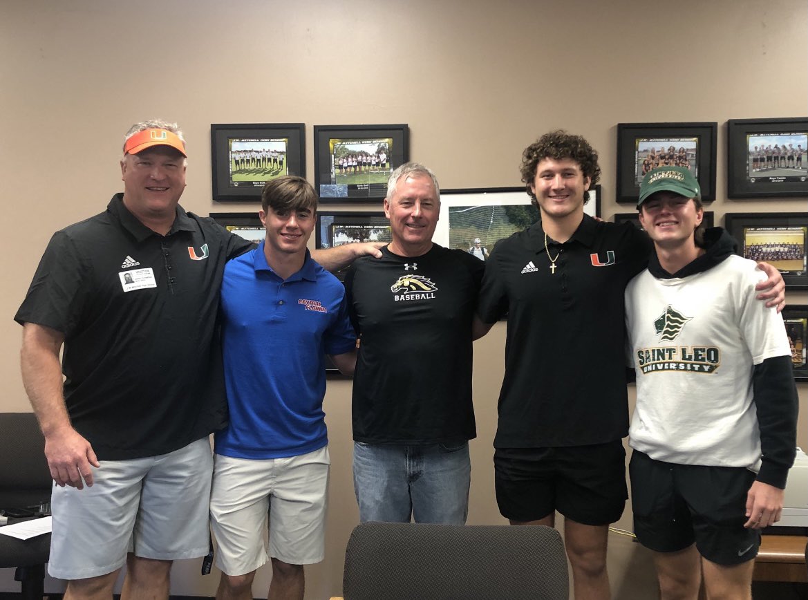 JWMitchellBase2's tweet image. Congratulations to our boys Hayden Cockman (College of Central Florida), Ashton Crowther (Miami) &amp;amp; Zach Crawford (Saint Leo) on signing their NLI today! @ZachMCrawford @cockman_hayden @Ashtoncrowther2 @CoachChittum