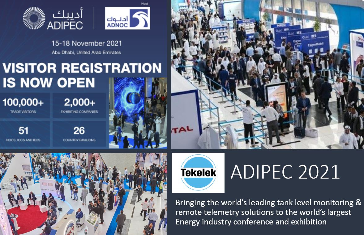 TekelekGroup's tweet photo. Tekelek look forward to participating in @ADIPECOfficial in Abu Dhabi next week – the Energy industry’s first global event since COP26. The worldwide energy transition, technical innovation and digitalization are all high on the agenda. #EnergyTransition #IoT https://t.co/S89akjsqP9