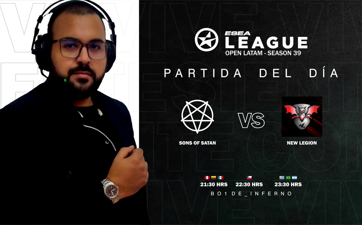 sslstudiogg's tweet photo. ¡Partida del día! 🔥
Arrancamos con la cobertura de la LIGA ESEA SEASON 39, a continuación, les dejamos las partidas programadas para el día de hoy.
- Spartan Gaming Elite vs X Factor 
- New Legion vs Sons of Satan 
🎙   @joc2k y @AndreXOXD https://t.co/QnbpaKBbxJ