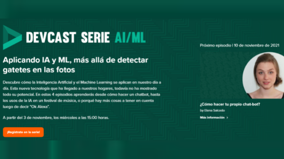 intelequia's tweet photo. 📣Faltan muy pocas horas ⏰ para que de comienzo la sesión de nuestra compañera y MVP en AI 
@ESalcedoo ¿Cómo hacer tu propio #chatbot? en las DevCast de  @CodemoMadrid ¿Te lo vas a perder?

Toda la info aquí:  
📍Hoy  
🕰15:00H 
🆓Gratis😉 
👉Registro https://t.co/Hv8FAAy9XY https://t.co/QOjSgUiEBu