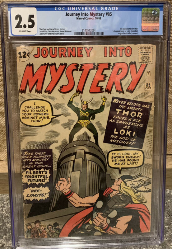 Thor Journey Into Mystery #85 CGC 2.5 1962 1st app. Loki Marvel Comics  https://t.co/mGeMEBAT2B https://t.co/i6YqfSeMgR