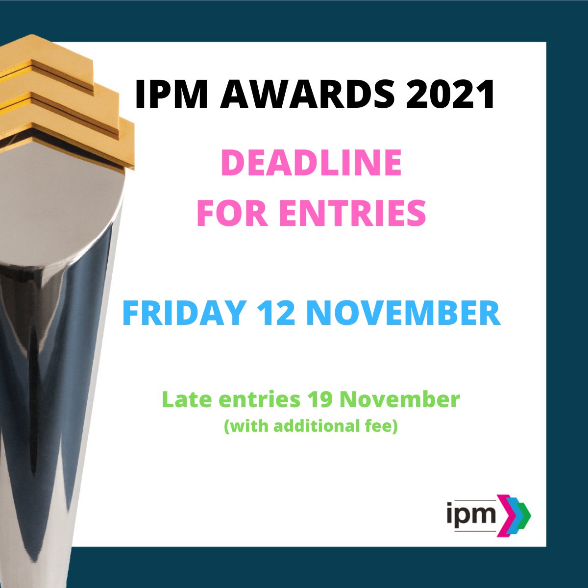Two more days to go!

We have had some amazing entries so far. Don't miss out on this really valuable opportunity to showcase the incredible work you have been doing.   

#ipmawards #cogsawards