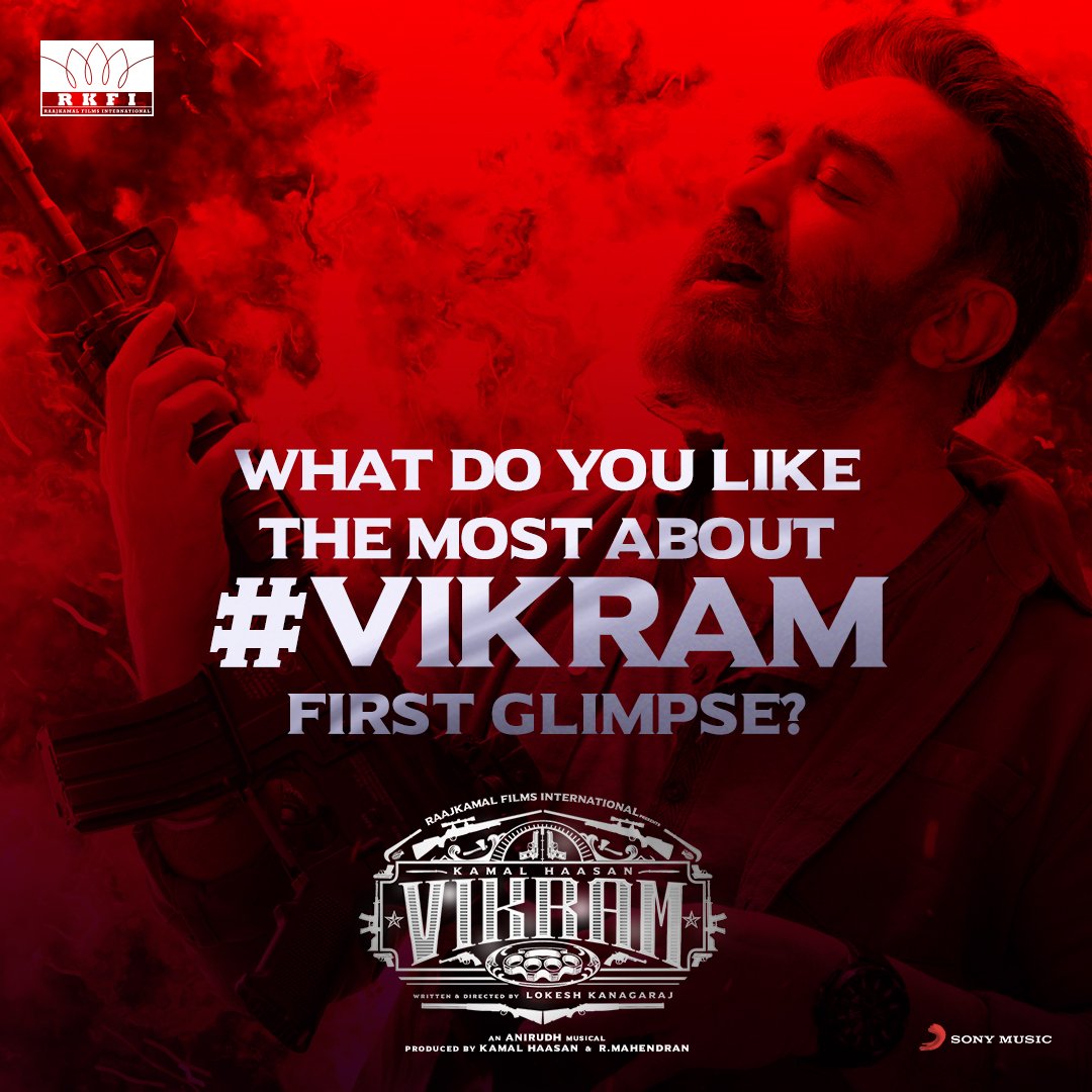 SonyMusicSouth's tweet photo. Did you enjoy the #VikramFirstGlimpse? 🔥💥
Tell us in the comments ➡️ https://t.co/BmVexceR1m
#Vikram https://t.co/8MXuj7oABa