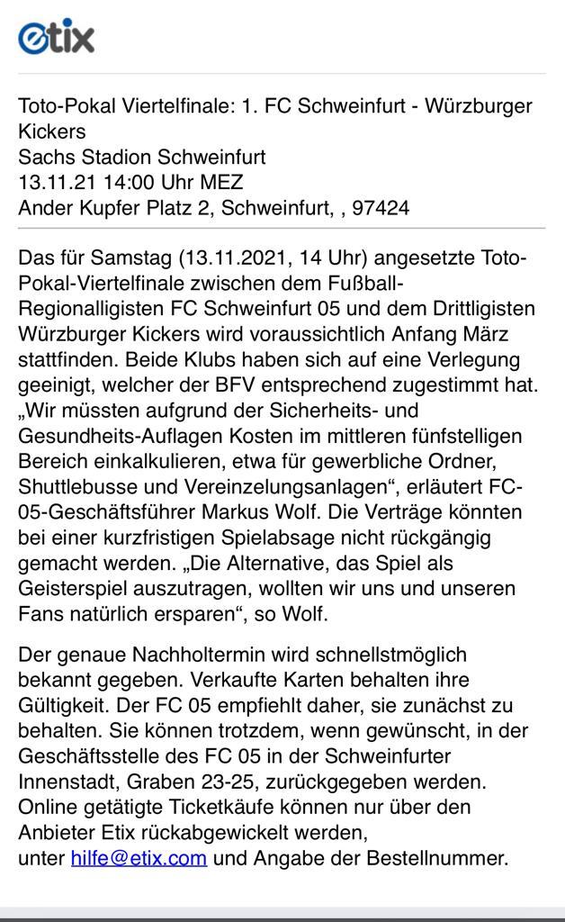 Kein Landespokal Derby am Samstag!

#fwk