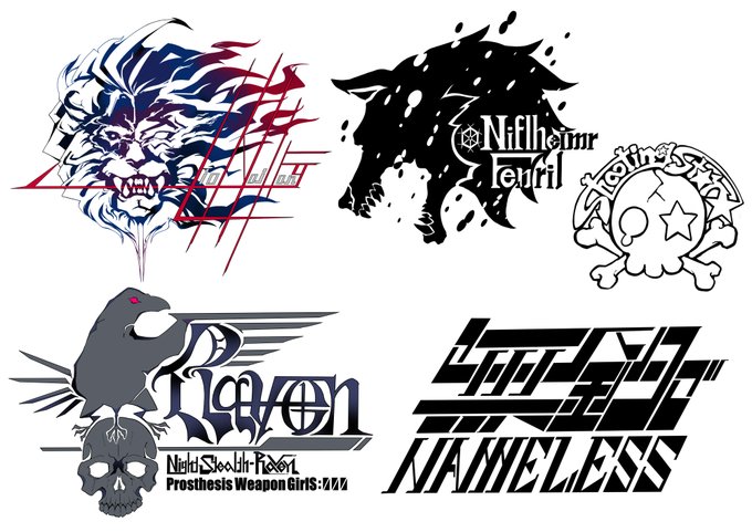 オリジナルキャラ全員に、エンブレムを描いているんですが、
ロゴ系を描くのも好きなんです。 