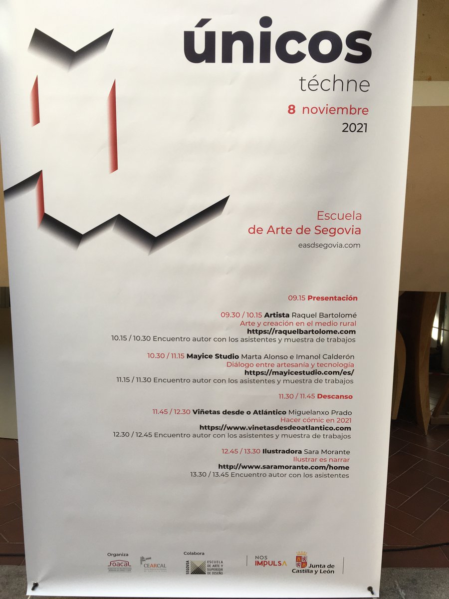 EASDSegovia's tweet photo. El lunes 8 se celebraron las jornadas Únicos, organizadas por Cearcal, en la #escueladeartedesegovia
#casadelospicos
#jornadasunicos
#cearcal https://t.co/mD8dO30ZPI