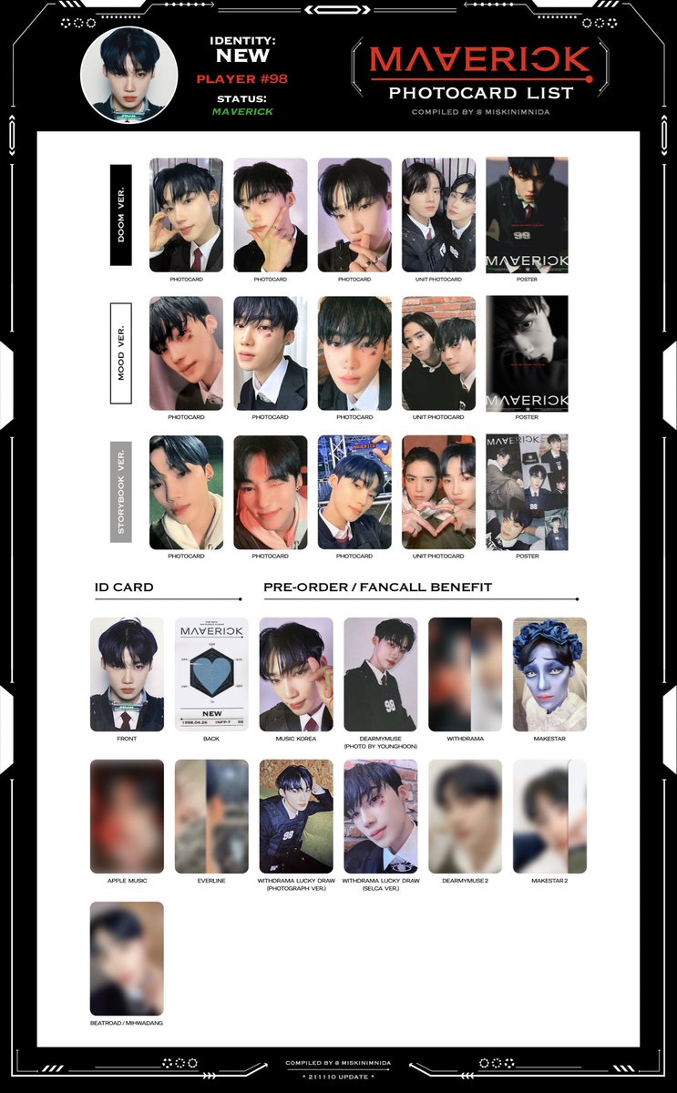 🏆 the boyz maverick photocard template/list — [ 211110 ver