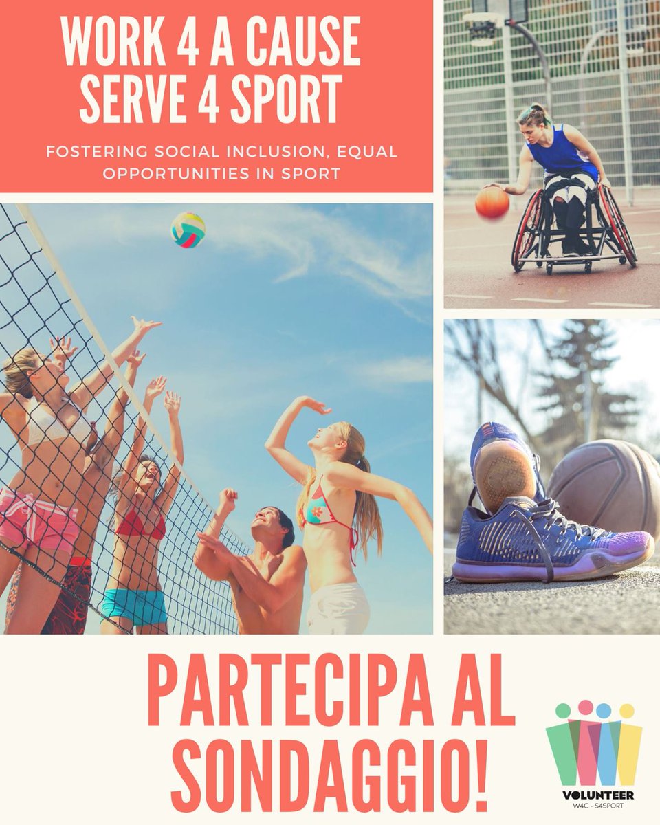 GeaSociale's tweet photo. Nell'ambito del progetto transnazionale Work for a Cause, Serve for Sport (W4C-S4S), un sondaggio internazionale sul volontariato è stato segnando simbolicamente un mese dalla Giornata Internazionale del Volontariato, celebrata ogni anno il 5 dicembre.🤼‍♀️
https://t.co/tFz67chsSk https://t.co/AZ2WPyuaXI
