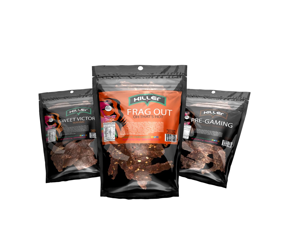 ArcementJohn's tweet photo. Good Morning folks, itโs Wednesday. Perfect day to check out @KillerJerkyCo for next weekโs snack needs. Remember to use discount code CRAW for 10% off at checkout. #KillerFam #keepsnacking https://t.co/9mmO2Q4ONe