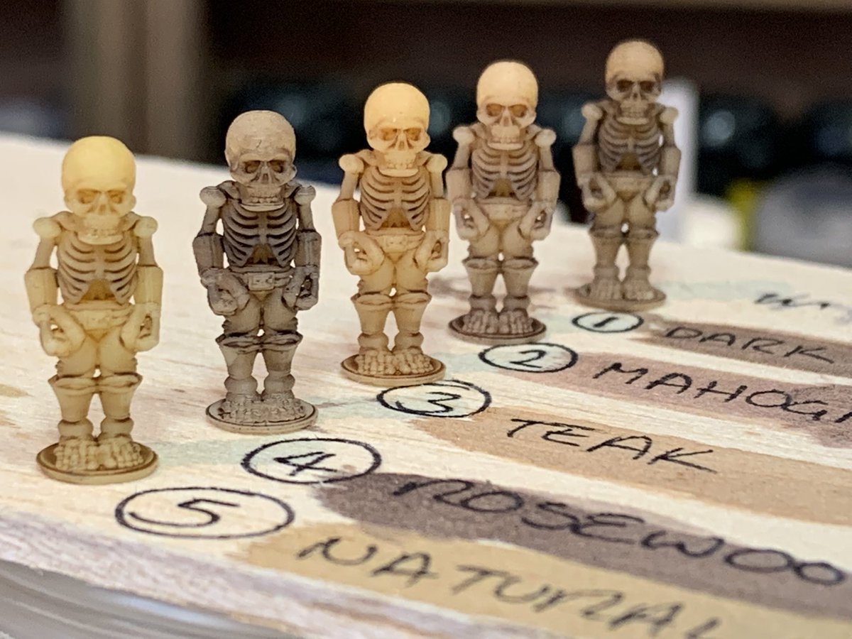 demonsterus's tweet photo. Experimenting with production washes on the Skelton #miniatures today, what number do you like the most? https://t.co/tKqb5CRPNM