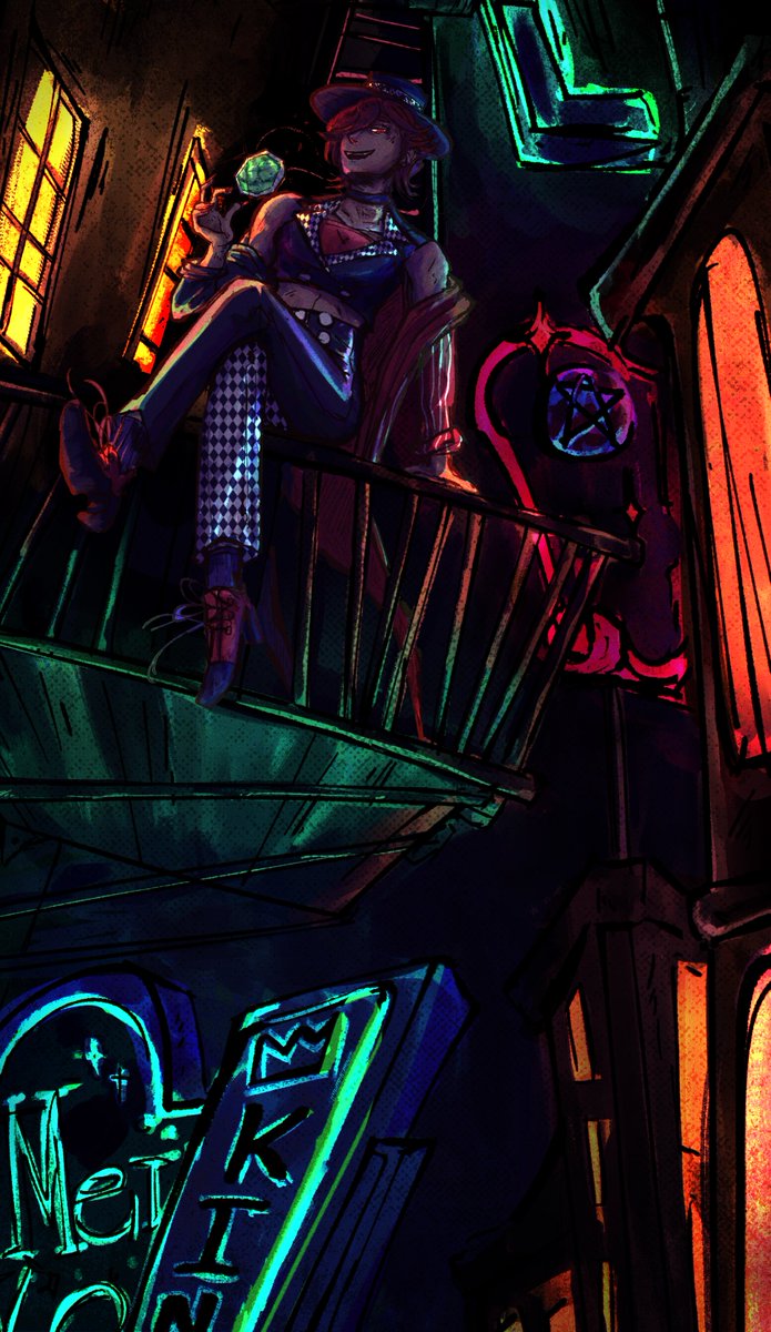 shibasquish's tweet photo. My card for the @VocaloidTarot ! I got to do Piano X Forte X Scandal Meiko for the king of pentacles! https://t.co/h944Tl8cif