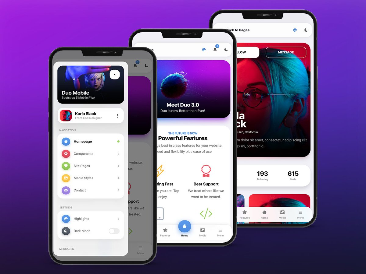 iEnabled's tweet image. 🔮 DUO 3.0 is Here - themeforest.net/item/duodrawer…

Better Design, Better Pages, Better Experience!
 Do you like it? 🤩
.
.
.
#mobile #ProgressiveWebApplication #PWA #webapp #ui #UX #multipurpose #html #css #javascript #javascriptdeveloper #VanillaJS #design #app #template #bootstrap