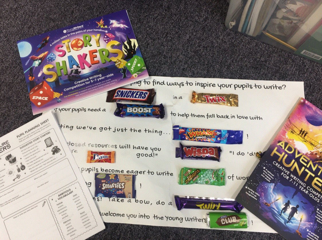 We are excited to launch <a href="/YoungWritersCW/">Young Writers</a> competition this week! We can't wait to see the amazing stories that KS1 and KS2 write! Good luck everybody! <a href="/WeAreBDAT/">BDAT</a> #writing #writingcommunity #youngwriters #creativewriting #adventures