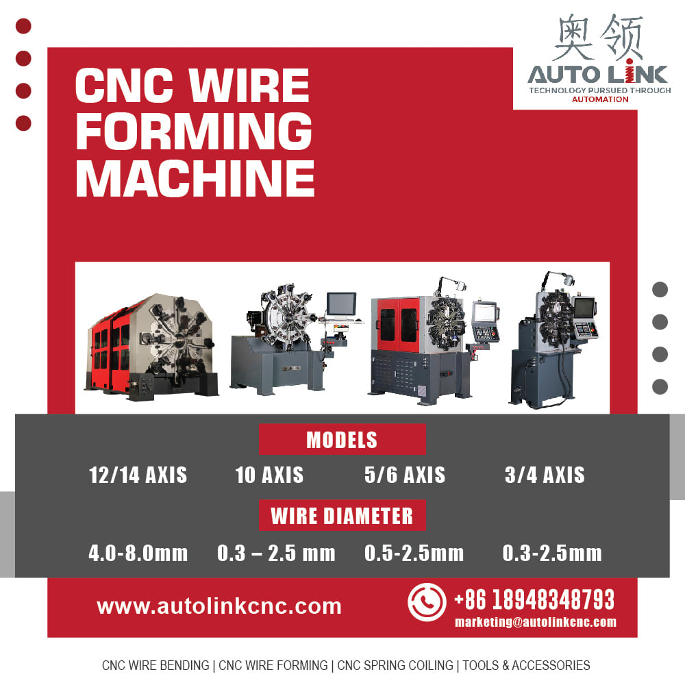 autolink_cnc's tweet image. We provide four models of CNC Wire Forming Machine with the latest technology and specifications to meet various industrial needs. 
To know more details visit-autolinkcnc.com/en/cnc-wire-fo…
#WireFormingMachine #cncwireformingmachine #wireforming #cncwireforming #cncspringcoiling