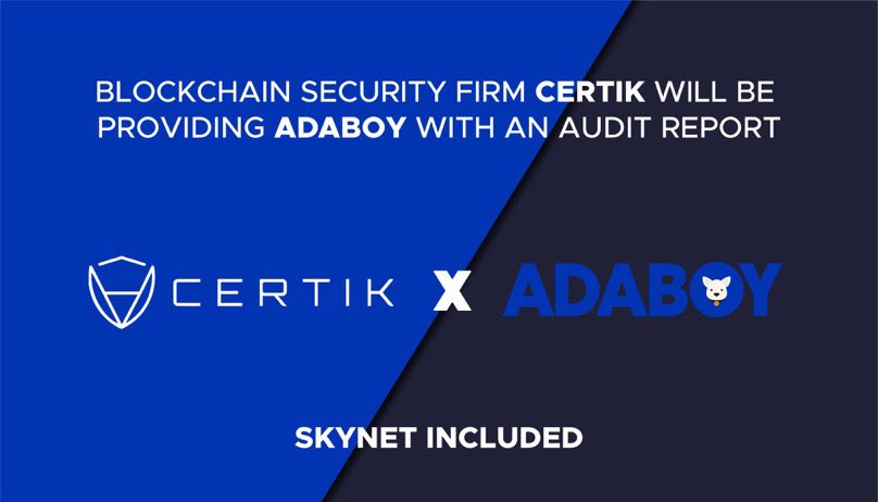 Ralvero's tweet photo. ADABOY x CERTIK AUDIT HAS BEGUN
It also has the premium #Skynet included
πΉ@ADABoyToken also have #TrustWallet Logo Live!
πΉThis ensures further that ADABoy is a Safe token!
Vote Secure here: https://t.co/cBLm0AdBm9
#CERTIK #ADABoyRewards https://t.co/V07g3b5Mib
