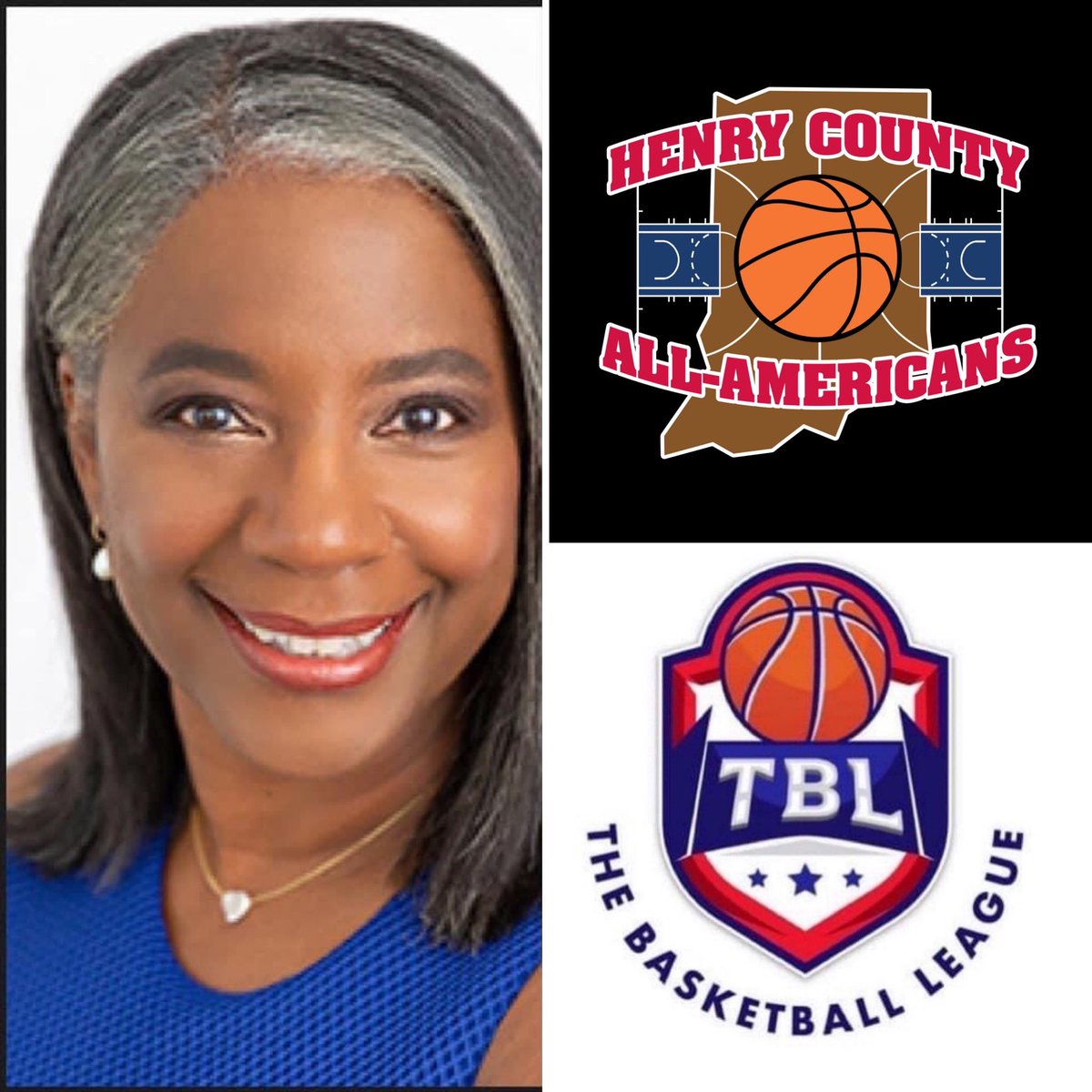 TBLproleague's tweet photo. Evelyn Magley, CEO of The Basketball League announced an expansion market is awarded to New Castle, IN. The new team is the Henry County All-Americans

Team Market Owners  Kent Benson and Bob Petty bring a unique background to the All -Americans

Garry Montgomery 317.523.8386 https://t.co/qRgginLP7u