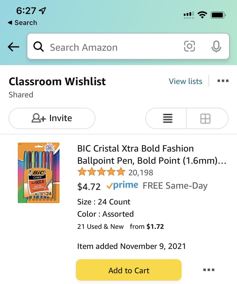 carlythewriter's tweet photo. #teachertwitter I’m still looking for someone to help #clearthelist and help me get colored pens for ELA editing next week! These pens are #underfive a pack and I only need two! https://t.co/z00tot5o26 https://t.co/NKFe59iJUt