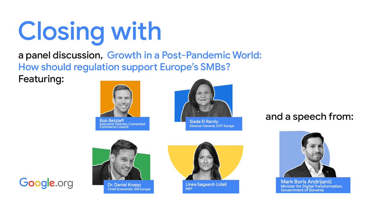 Next Week, we're excited to kick off <a href="/Googleorg/">Google.org</a> #SkillsWeek highlighting key challenges for underserved small business owners — and the ways collaboration can help us tackle them at scale. We'd love for you to join us!
➡️ events.withgoogle.com/googleorg-smal…
#SMEweek2021 #SMEweek #EUSMEweek