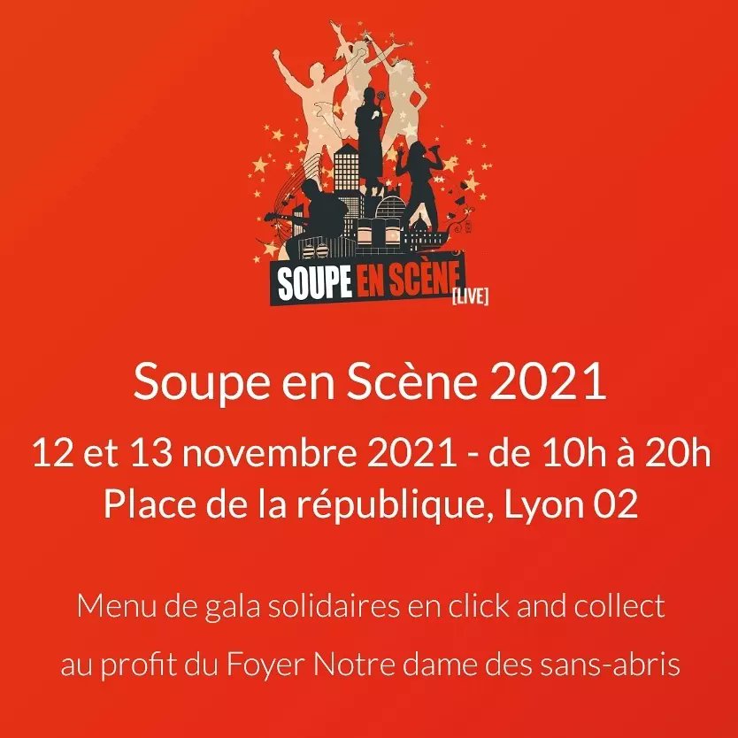 Envie d'un sourire! Le festival caritatif &amp; solidaire "Soupe en Scène" avec Radio Scoop &amp; Clément Albertini ce Vendredi 16h30 Place de la République à Lyon!  <a href="/cuisineetdepend/">Fabrice BONNOT</a> #share ➡️ bit.ly/3n2i6TP🥣🙏 #event #gastronomie #live #France #Smile #love #hope #eat #life