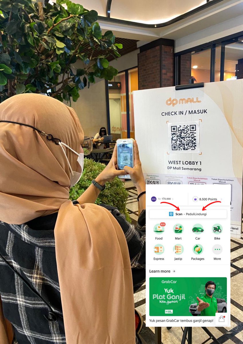 intanorii's tweet photo. Udah pada tau belum kalau ke mall bisa #LebihGampangLebihHemat kalau check in PeduliLindungi pake Grab? Gausa repot soalnya udh terintegrasi.

Mantepnya lagi bisa dapet promo GrabCar / GrabBike 50% kalo check in pake Grab dengan kode promo GRABPEDULI, keren @GrabID😍 https://t.co/UaW4vXEa9G
