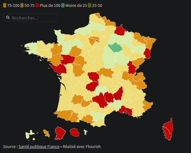 CitizenXSci's tweet photo. 🇫🇷COVID : >80 département > seuil d'alerte
INCIDENCE : rouge et orange = ⚠️
#Vaccinezvous et soyez à jours de vos rappels, comme pour tout les vaccins.
Le calendrier des rappels est basé sur la SCIENCE. alors
#StopComplotisme
Infographie @capital⤵️ https://t.co/qICLJrxWe4