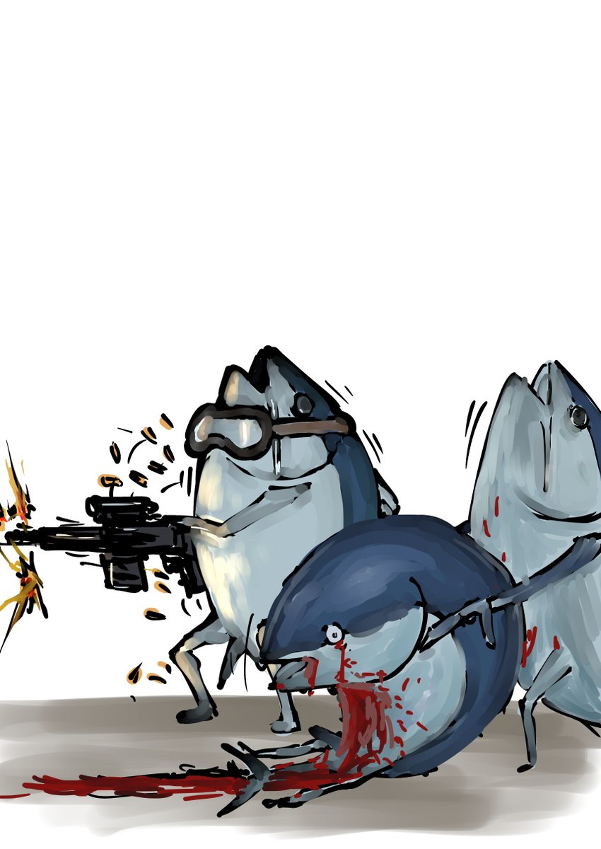 「#いい銃の日 」|魚類のイラスト