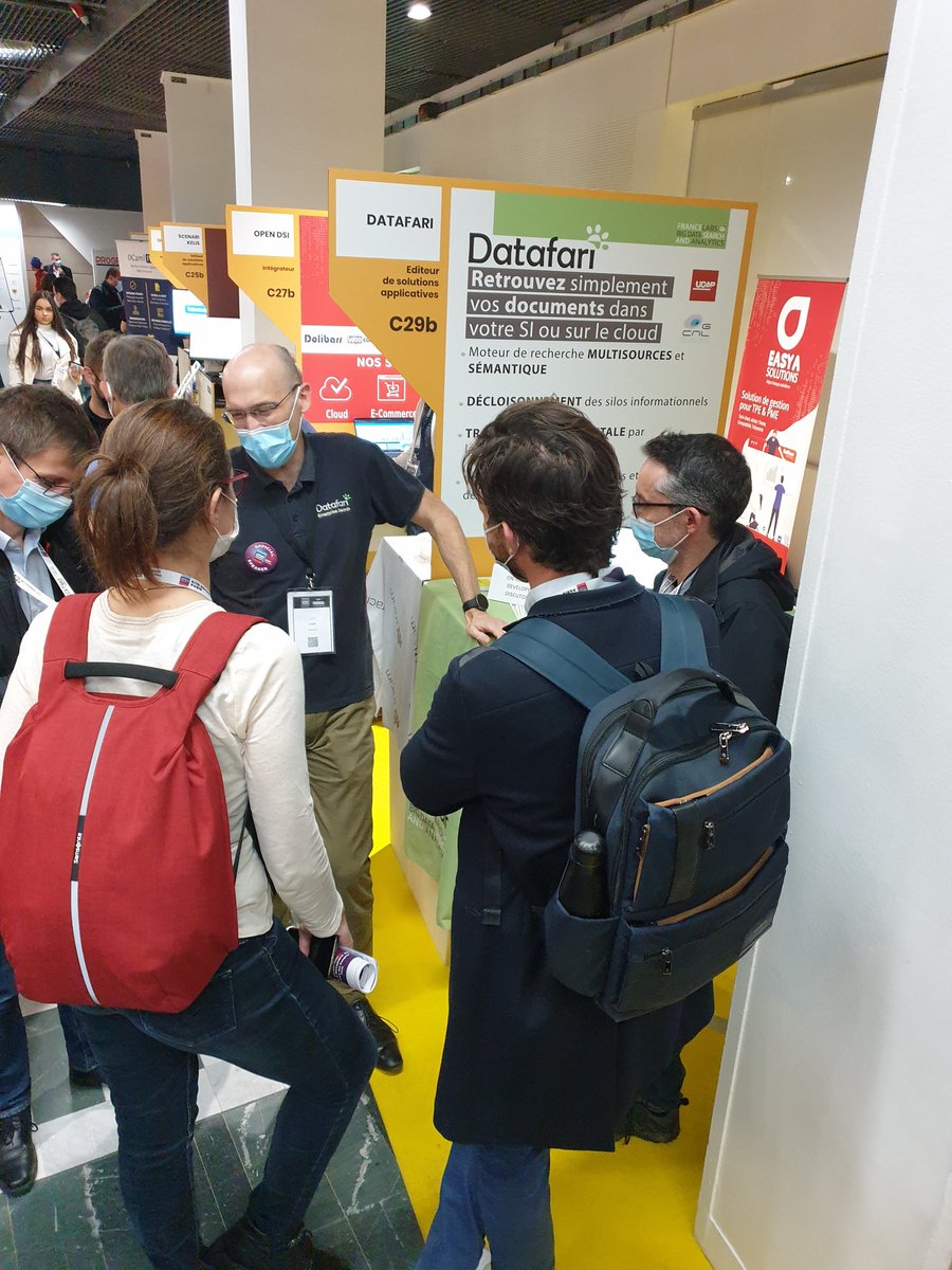 HubOpenSource's tweet photo. 🔵#OSXP2021😊 Rencontrez les membres du @HubOpenSource @Pole_Systematic présents sur @OSXP_Paris ! Etape chez @francelabs 📍stand C27b, #opensource #datafari #smartdata https://t.co/6d15vQDrZa