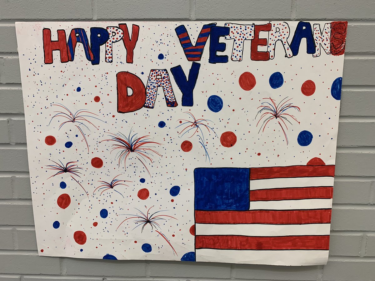 <a href="/DEWMiddleSchool/">David E. Williams</a> students are proud to recognize Veterans! #VeteransDay2021