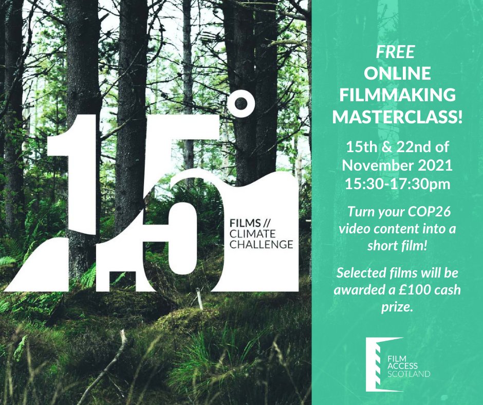 EdCriticalMass's tweet photo. Have you attended #COP26 and have some 🎥 content? Maybe you recorded our epic #PedalonCOP26 ride to #Glasgow? Sign below for a free practical masterclass to make your #90secondclimatefilms and submit to the #FilmChallenge2021 before the 14th Nov ✍️https://t.co/46lnK3J8jT https://t.co/R7aa37Mrm1