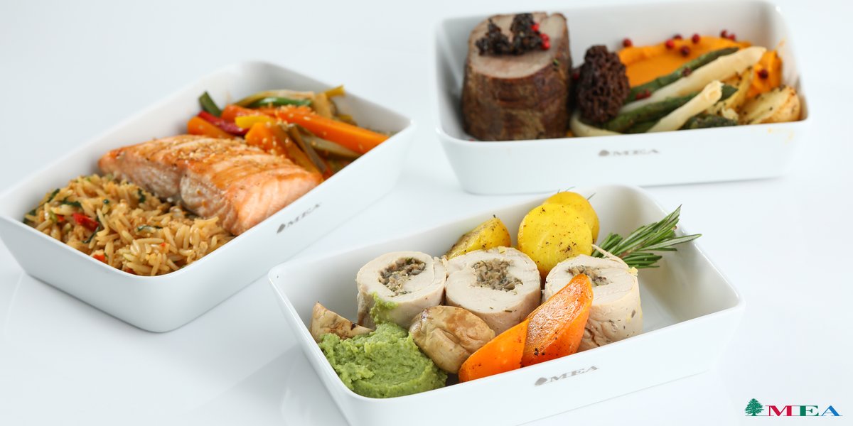 MEAAIRLIBAN's tweet photo. 🍽️Good Food is Good Mood! 🍽️ 

#MEA #FlyMEA #DineOnBoard https://t.co/2RG2yBs2Mw