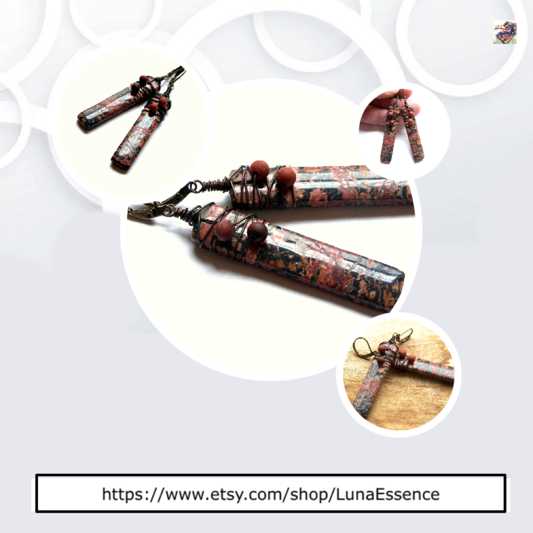 lunaessence's tweet photo. Red Snow Flake Jasper Rectangle Wire Wrap Earrings #JasperRectangle #RedSnowFlake 
Buy here https://t.co/7MZsEFqTxH https://t.co/DlfVQopJBb