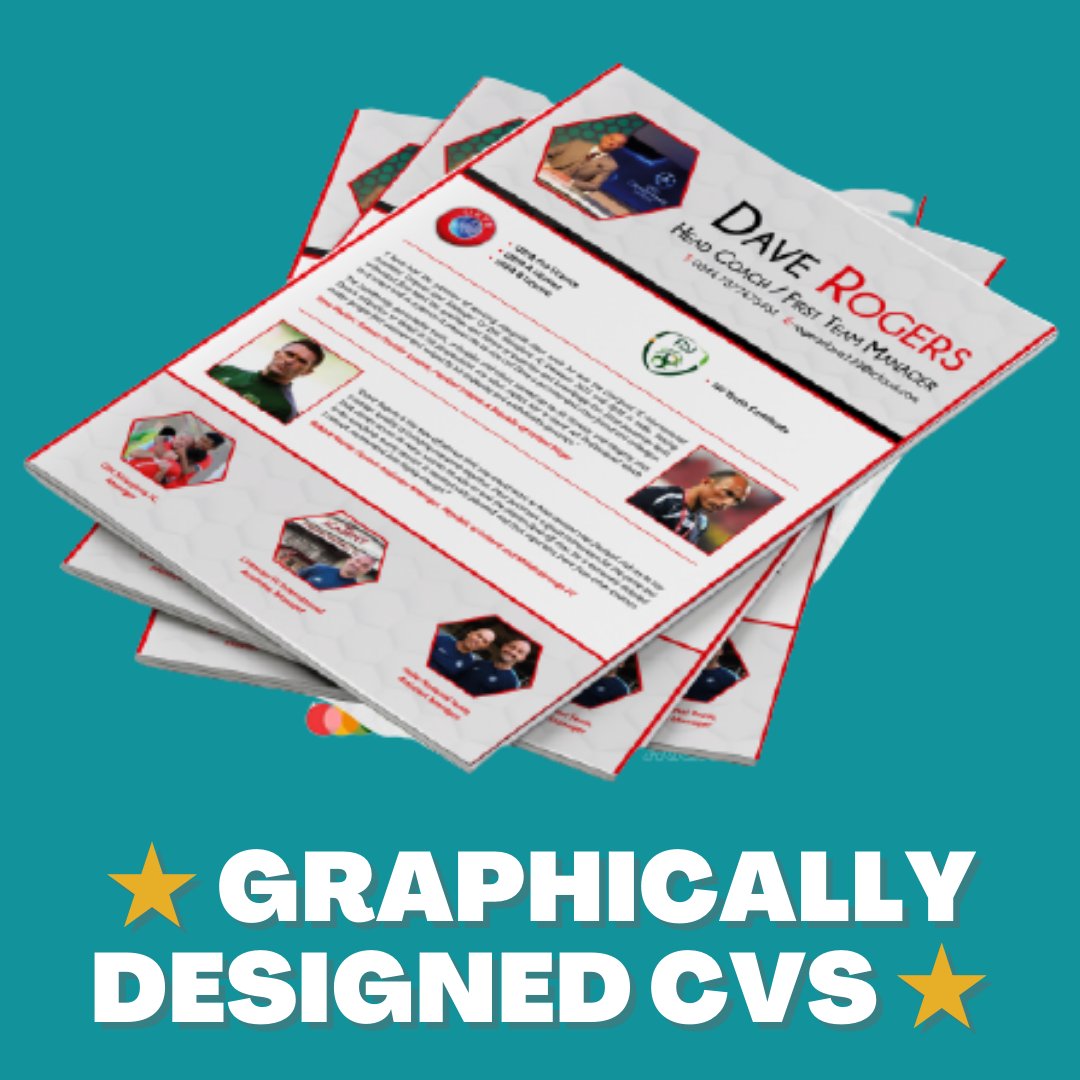 footycareers's tweet photo. 🤩 GRAPHICALLY DESIGNED CVS 🤩
Did you know that 84% of our clients have been successful in landing an interview within the first 3 months of their CV being written and designed?
Check out our graphically designed CVs here!
https://t.co/Bh7BEa9L8K
#cvservices #recruitment https://t.co/AE6vtC7TZO